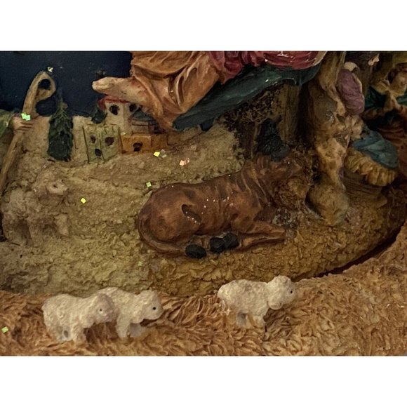 Vintage Story of Jesus Birth Nativity Scene Wind up Musical Plays O‎ Holy Night - Picture 13 of 16